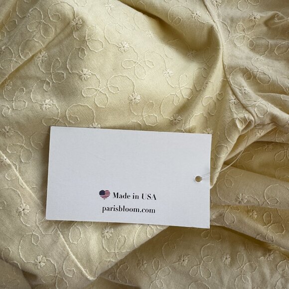 Paris Bloom Embroidered Cotton Dress - NWT XL - Picture 9 of 9